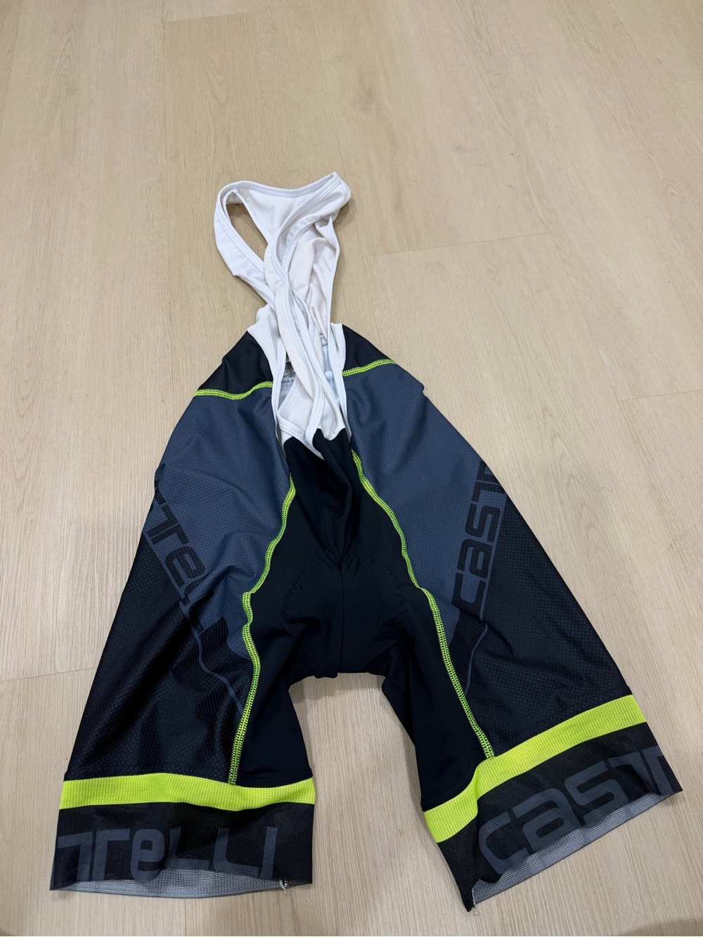 Men’s Castelli Cycling Bib Shorts XL black yellow